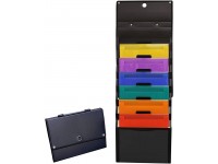 DecoBros Cascading Wall Mount Holder Organizer 6 Removable File Pockets Letter Size - BPJS5PQ4W