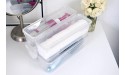 AB Designs Bin Pack [6] Long Home Organizer Storage Boxes with Lids Translucent Clear - BGN3KUVLG