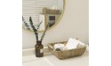 StorageWorks Hand-Woven Large Storage Baskets with Wooden Handles Seagrass Wicker Baskets for Organizing 15 x 10 ¾ x 5 inches 2-Pack - BZVRM8FHC