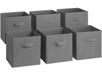 Sorbus Foldable Storage Cube Basket Bin 6 Pack Grey - BRO4XXNU0