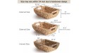 StorageWorks Hand-Woven Large Storage Baskets with Wooden Handles Water Hyacinth Wicker Baskets for Organizing 15 ¼ x 10 ¾ x 5 inches 2-Pack - BLIQ68RNG