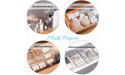 16 PCS Clear Drawer Organizer Set 5 Size Desk Drawer Organizers and Vanity Plastic Trays，Storage Bins for Office Makeup Jewelries Utensils and Gadgets - BIJN23595