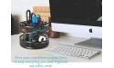 1InTheOffice 10-Compartment Rotating Desk Organizer Scissor Rack Mesh - BG151D03G