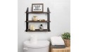 Mkono Farmhouse Bathroom Signs Decor Rustic Wooden Box Sign Funny & Bathroom Box Decor Toilet Paper Holder with White Mason Jar - B54YW542V