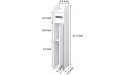 Small Bathroom Storage Corner Cabinet with Doors and Shelves for Tight Space Corner Shower Shelf Waterproof for Bathroom Narrow Bathroom Organizer Towel Storage Shelf for Paper Holder White - BH35S0T5P