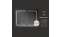 Blossom Recessed or Surface 48 Inch LED Mirror Medicine Cabinet with Lights Defogger Dimmer 3X Amplified LED Makeup Mirror Outlets & USB Ports Asta-48 - BMKTKXMGL