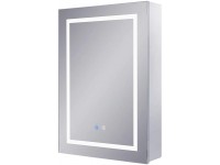 Chende Lighted Medicine Cabinet with Mirror 28''H x 20''W Bathroom Mirror Cabinet with 3-Color Lights and Defogger Surface Mount Storage Wall Cabinet with Interior Mirrors - B97S7HC2I