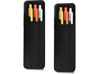 Epessa Stick-On Pen Holder for Notebook Adhesive Pencil Sleeve Pouch for Hardcover Journals Planners Notebooks Reusable Pen Pocket Organizer Easy to Remove 2 Pack - BU6PEGWQT