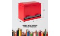 Inknurry Red Stainless Steel Pencil Dispenser School Office Home Kitchen Best Supplies Organization for Bulk Pencils Storage Unwrapped Drinking Straw Storage - BRDIFR9UG