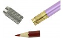 YOUSHARES Aluminum Assorted Colors Pencil Lengthener – Pencil Extender Holder for Colored Pencils in Regular Size 6 Pcs - BPXWETECN