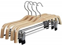 NFEGSIYA Trouser Hangers with Clips Hangers Pants Clip Hanger Adult Trousers Organizer with Pant Clips Pants Rack Color : As Showed - B07R63Y5C