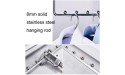 FKhanger Pull Out Closet Clothes Rail with Buffer System,Push-Pull Wardrobe Organizer Storage Rack,Hanging Clothes Rod for Home-White Size : 358mm 14.1inch - B5165VO7E