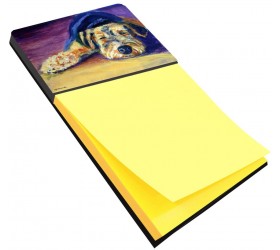 Caroline's Treasures 7344SN Snoozer Airedale Terrier Sticky Note Holder Large Multicolor - BDPN06UFB
