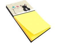 Caroline's Treasures BB2486SN Christmas Presents Between Friends French Bulldog Black Sticky Note Holder Large Multicolor - B0W8LM1CW