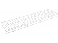Rubbermaid Free-Sliding Wire Shelf White Adjustable Shelving with Free-Slide Design for Closet Organization System - BMNZ27ZVO