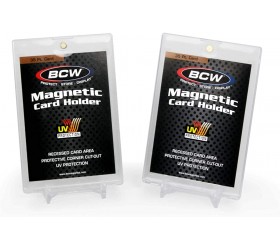 BCW Magnetic Card Holder 35 pt and 2-Piece Stand 2 Pack - B35Y8BHII
