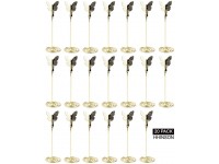 HHinson 20PCS Place Card Holder | Gold | Wire Wedding Butterfly Table Number Stands Holders Table Card Holders Table Pictures Stand for Place Cards Wedding Party Office Desk Name Memo Menu Clips - B3A7ATHP5