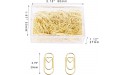 200 Pcs Small Gold Paper Clips Love Heart Shaped Paperclips Stainless Steel in Tinplate Paper Clips Holder for Office School Home Desk Organizers - B68KDYMVR
