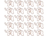 20Pcs Cartoon Paper Clips Elephant Shapes Paper Clips Metal Animal Paper Clips Bookmark Paper Clips for Office School Notebook - BL2ISC9S9