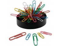 Cute Magnetic Paper Clips Holder with Assorted Size and Colors Paper Clips 160 Pieces for Office Desk Decor Funny Dispenser Organizer Container Securely Hold Paperclips Staples Push Pins Hairclips - BZCUO8UFY