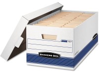 Bankers Box 00701 Stor File Storage Boxes,W Lid,Letter,12-Inch x24-Inch x10-Inch ,12 CT,WE BE - BXW6LXT7X