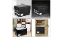 File Box Fireproof Box with Lock,TOPGOOSE File Storage Organizer Anti-Static Box,Collapsible Fireproof Document Box Filing Box with Handle,Portable Home Office Safe Box for Hanging Letter Legal Folder - BOF6GW5EN