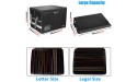 File Box Fireproof Box with Lock,TOPGOOSE File Storage Organizer Anti-Static Box,Collapsible Fireproof Document Box Filing Box with Handle,Portable Home Office Safe Box for Hanging Letter Legal Folder - BOF6GW5EN