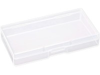Mini Skater 3.52 ×1.8 ×0.55 Inch High Transparency Visible Plastic Box Small Size Clear Storage Case with Lid Use for Organizing Small Parts,Cotton Swab,Ornaments 8 Pcs - BG10VM49J